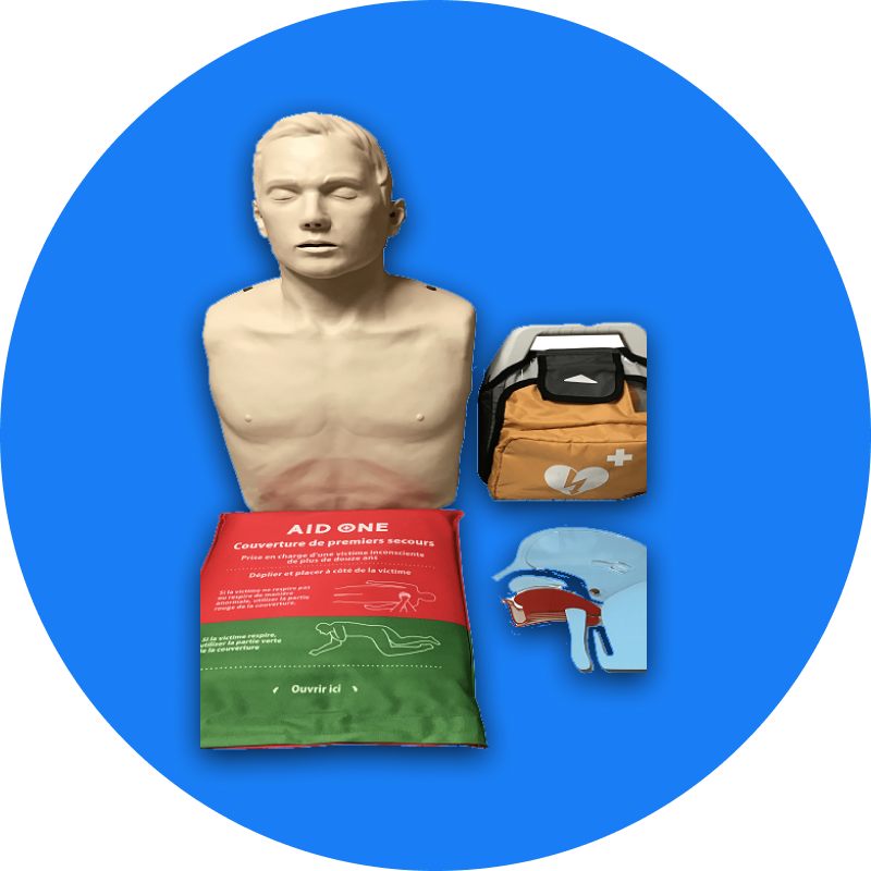 Matériel pour formation de premier secours